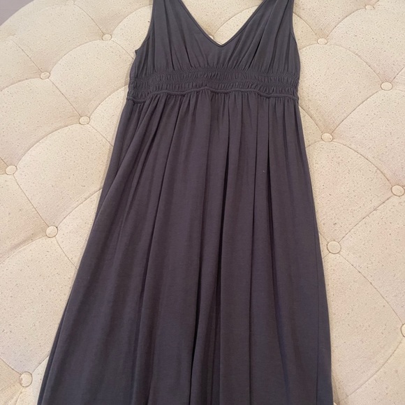 Jcrew women’s navy/grey cotton sleeveless dress with v neckline - Picture 2 of 9